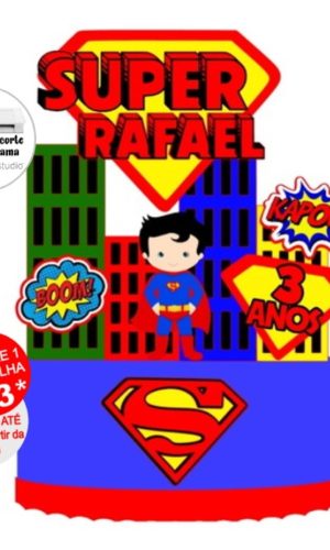 Arquivo de Corte Topo de Bolo Super Man
