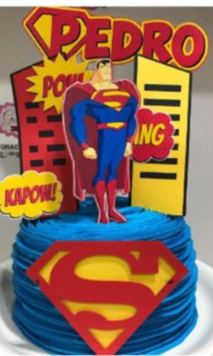 Arquivo de Corte Topo de Bolo Super Man -007