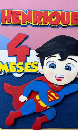 Arquivo de Corte: Topo de Bolo Super Man Cute 008