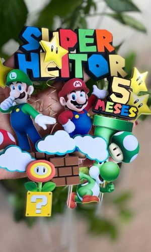 Arquivo de Corte - Topo de Bolo (Super Mario) 1