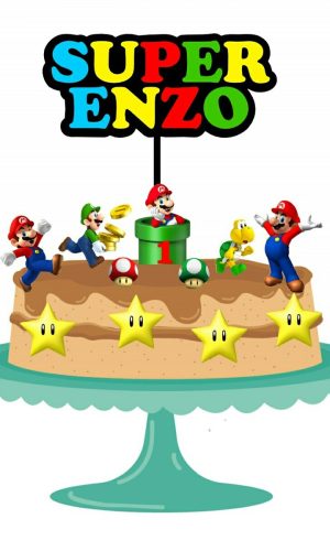 ARQUIVO DE CORTE TOPO DE BOLO SUPER MARIO