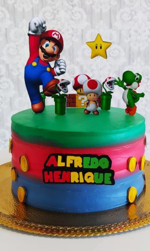 Arquivo de Corte - Topo de Bolo Super Mario
