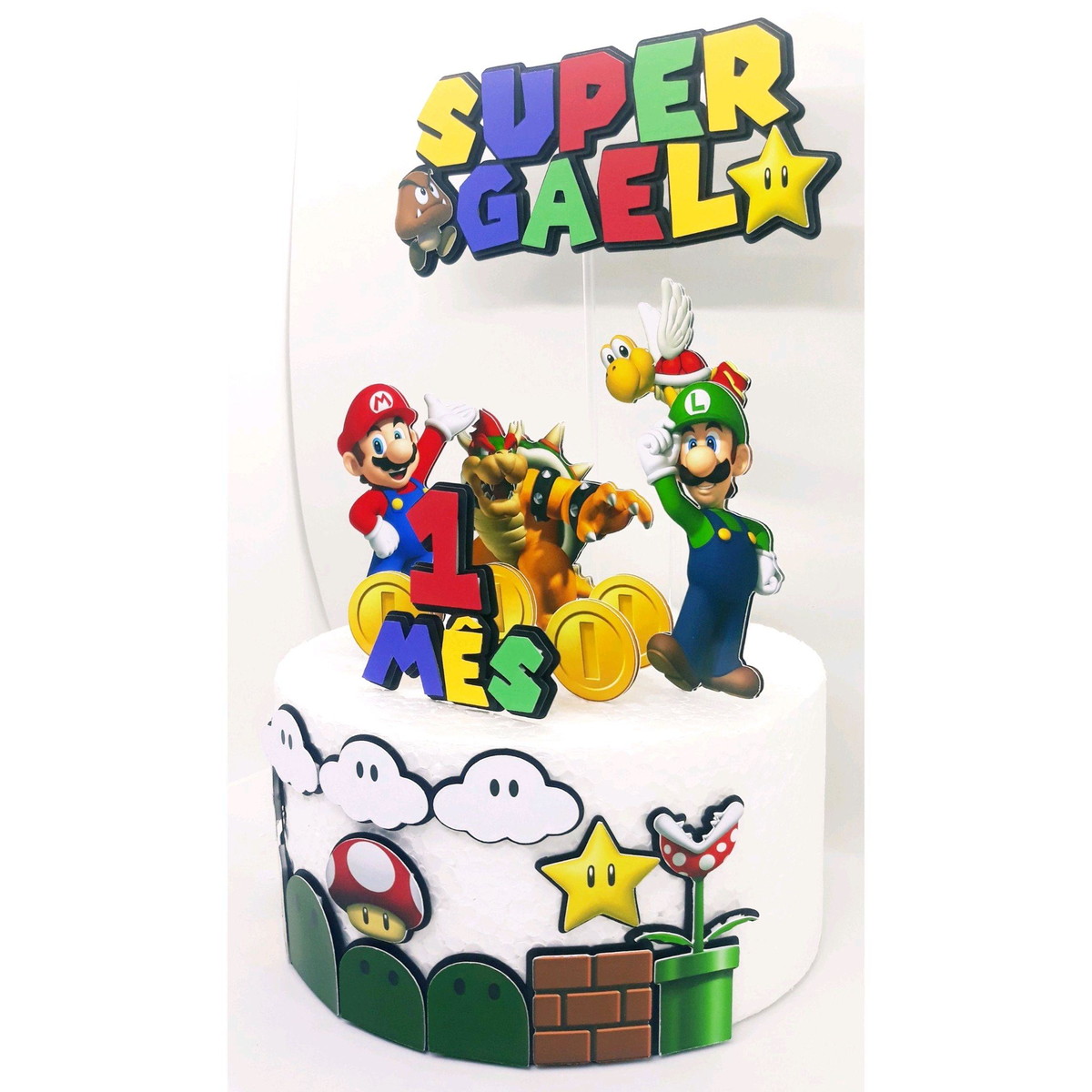 Arquivo De Corte Topo De Bolo Super Mario - Imagem 3
