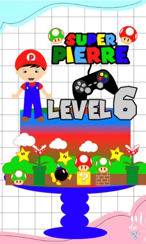 Arquivo de Corte: Topo de Bolo Super Mario Bros 010