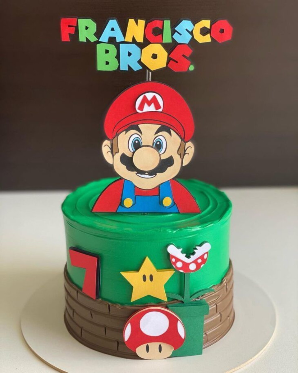 Arquivo de Corte: Topo de Bolo Super Mario Bros 012 - Imagem 2