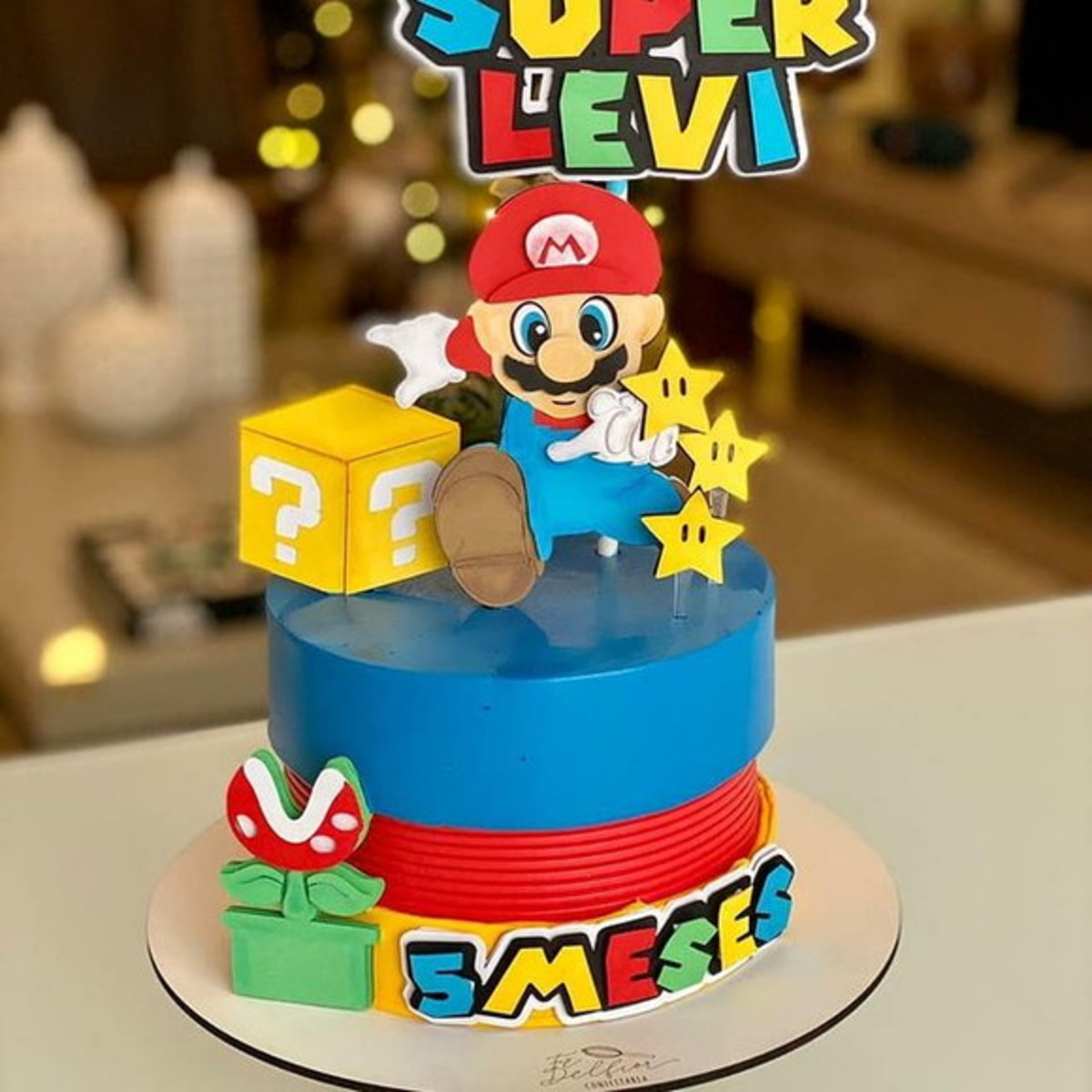 Arquivo de Corte - Topo de Bolo Super Mario Bros - em Camada - Imagem 2