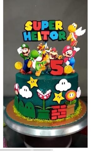 Arquivo de corte Topo de bolo - Super Mario