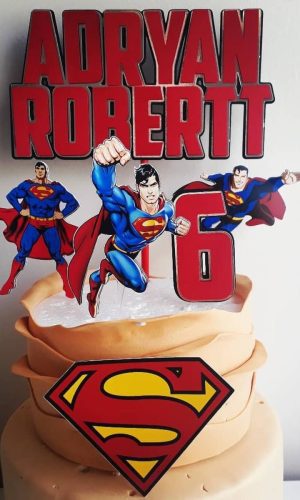Arquivo de corte Topo de bolo Superman