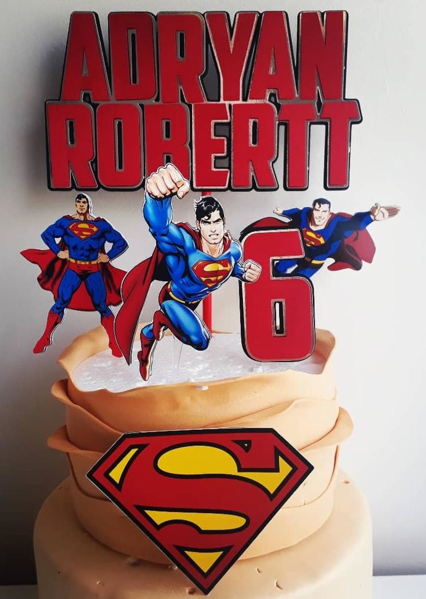 Arquivo de corte Topo de bolo Superman