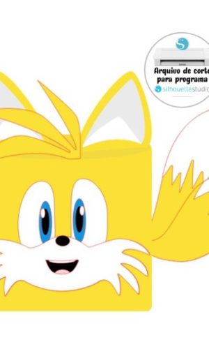 Arquivo De Corte Topo De Bolo Tails - Sonic