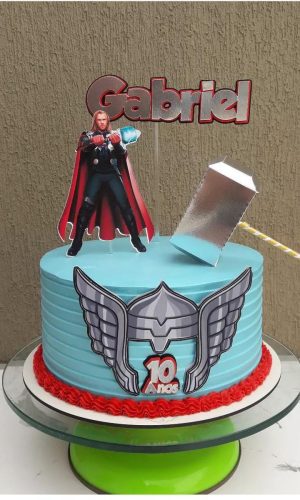 Arquivo de corte topo de bolo Thor vingadores