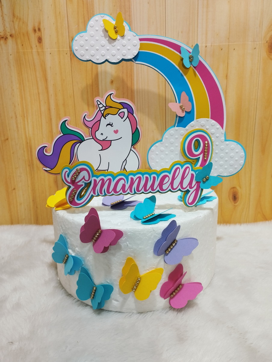 Arquivo De Corte Topo De Bolo Unicornio 11 (studio)