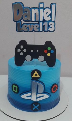 Arquivo de corte topo de bolo Video game