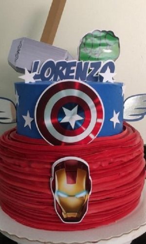 Arquivo de Corte Topo de Bolo Vingadores 02