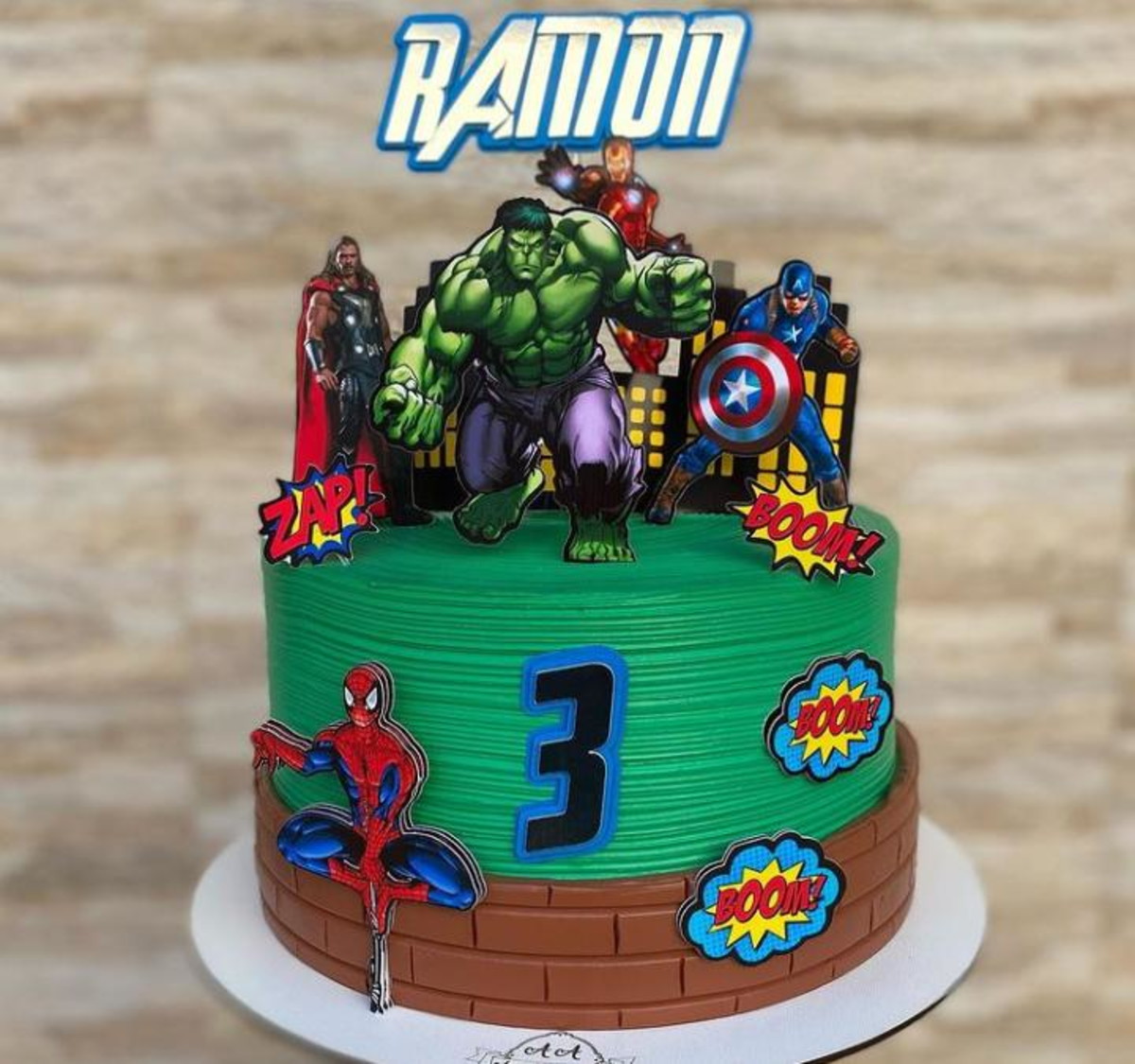 072 - Arquivo de Corte Topo de Bolo Vingadores 1