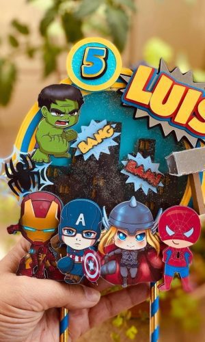Arquivo de Corte - Topo de Bolo (vingadores) 1