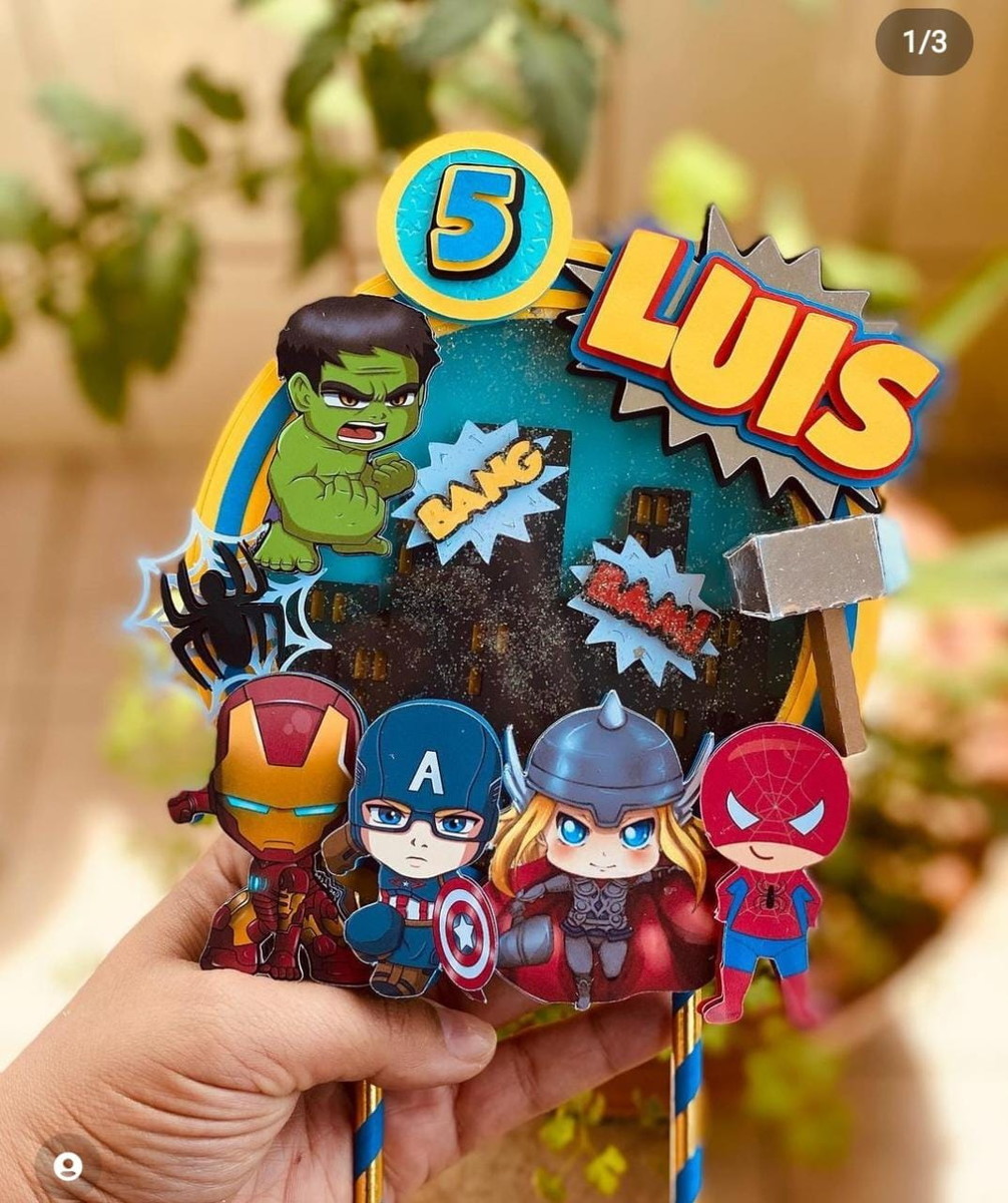 Arquivo de Corte - Topo de Bolo (vingadores) 1