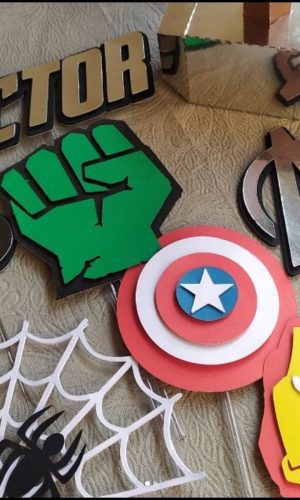 Arquivo De Corte Topo De Bolo Vingadores