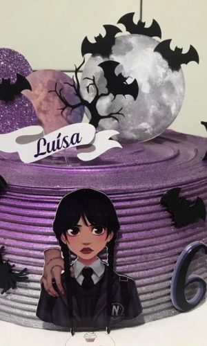 Arquivo de Corte Topo de Bolo Wandinha