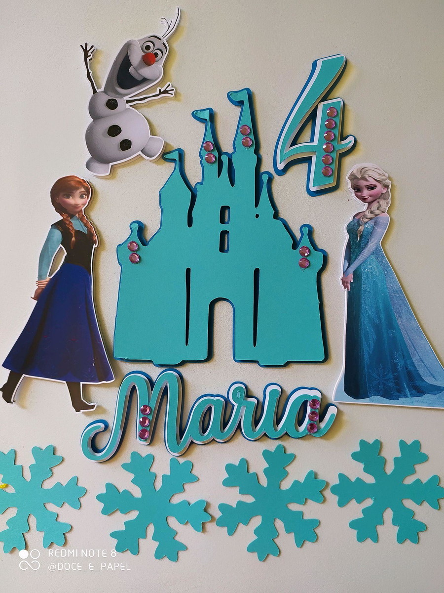 Arquivo de corte topo Frozen +4arquivos
