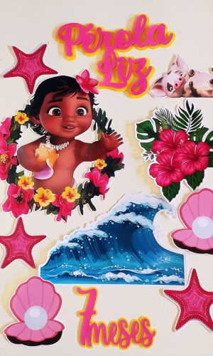 Arquivo de corte topo Moana baby+Brinde