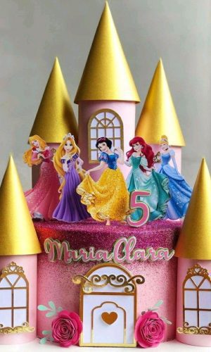 Arquivo de corte topo princesa Disney castelo+brinde