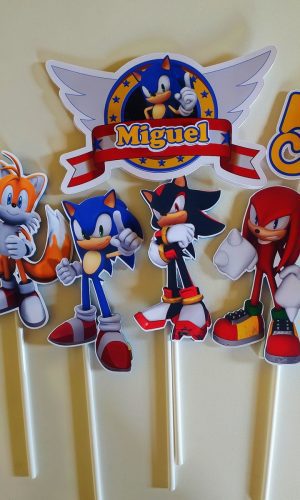 Arquivo de corte topo Sonic 2 Miguel+brinde
