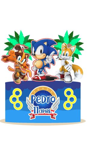 Arquivo de corte topo de bolo sonic