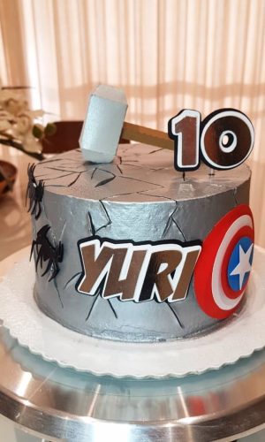 Arquivo De Corte: Topo Vingadores Com Martelo 003