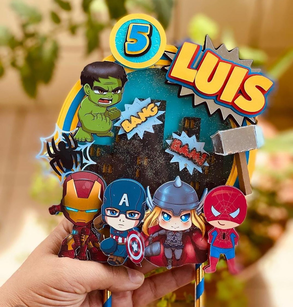 Arquivo de Corte: Topo Vingadores Cute Shaker 006