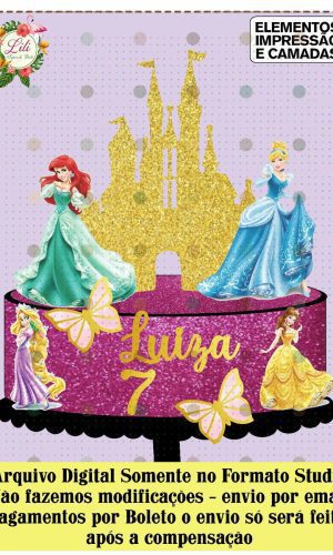 Arquivo de Corte - Topos Princesas Ref 365
