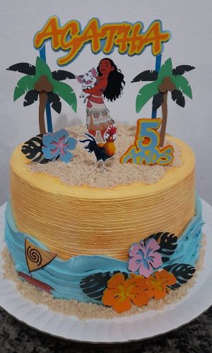 Arquivo de Corte - Topper de Bolo Moana