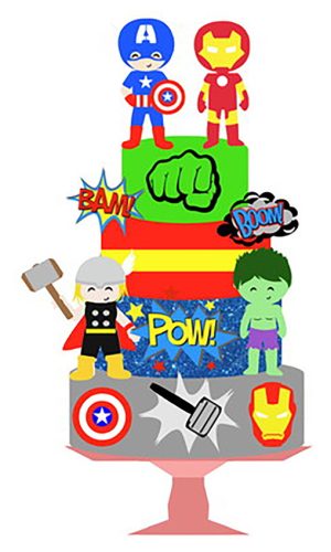 Arquivo De Corte: Topo Vingadores (100% Em Camadas) 002