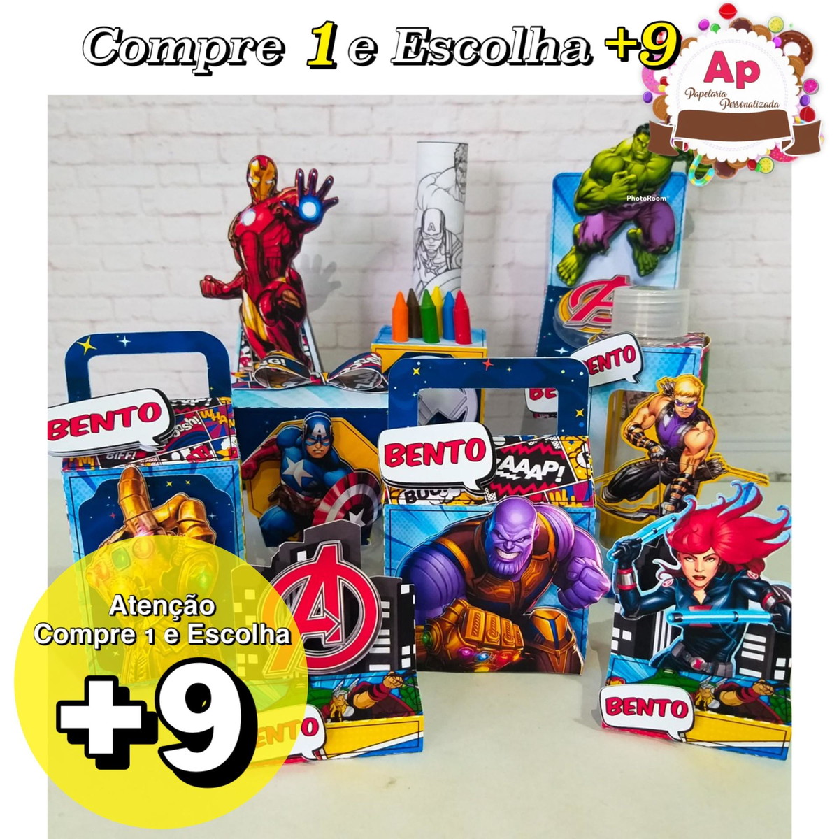 Arquivo de Corte Vingadores 16 - Studio e pdf