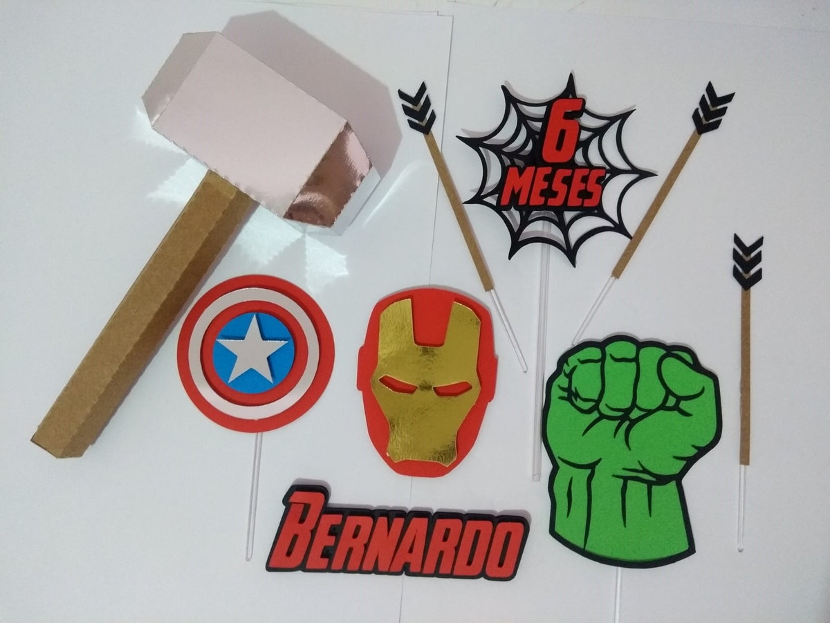 Arquivo Vingadores em Camada Topo de Bolo Ganhe +3 Produtos - Imagem 2