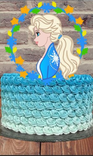 Arquivo de corte Topo de bolo frozen camadas