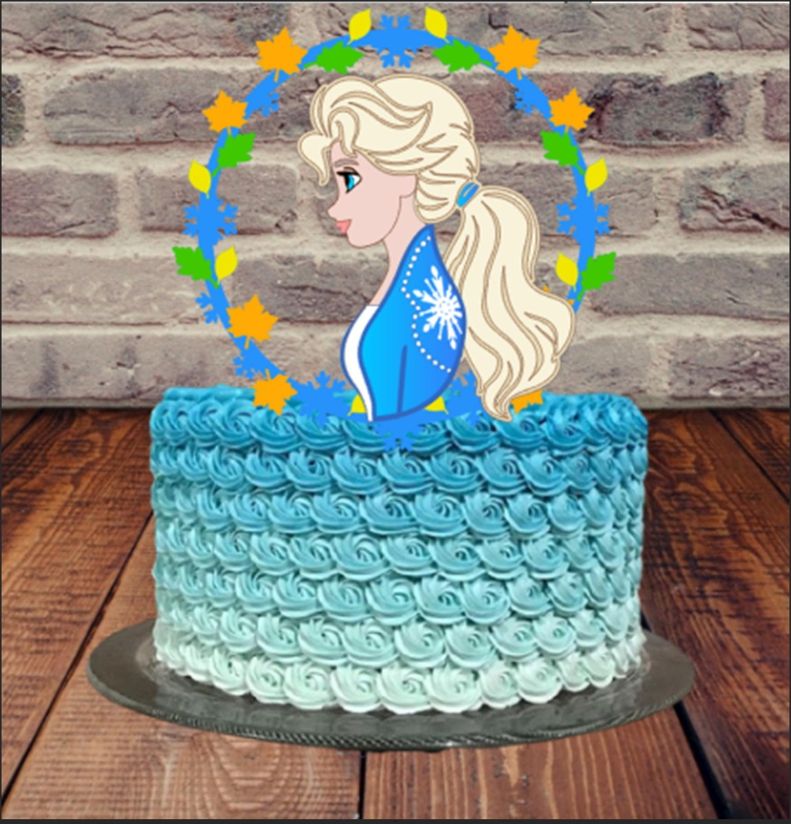 Arquivo de corte Topo de bolo frozen camadas