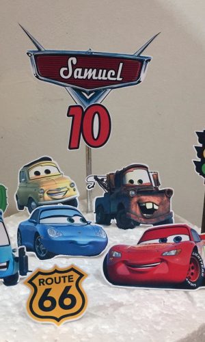 Arquivo de topo de bolo - Carros ( relâmpago mcqueen)
