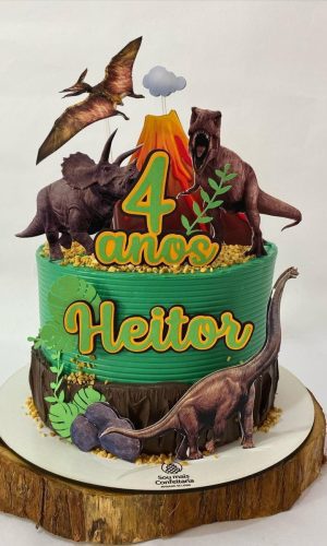 Arquivo de topo de bolo dinossauro