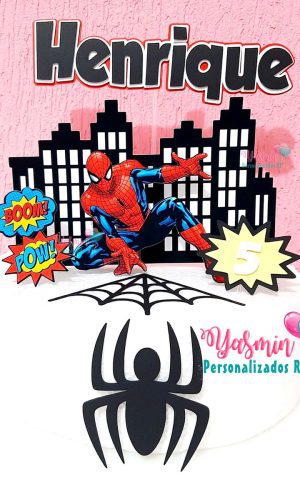Arquivo de Corte Topo de Bolo Homem Aranha