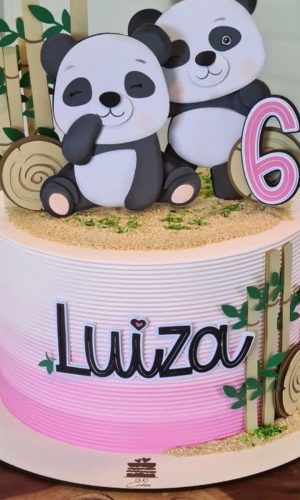 Arquivo de topo de bolo panda