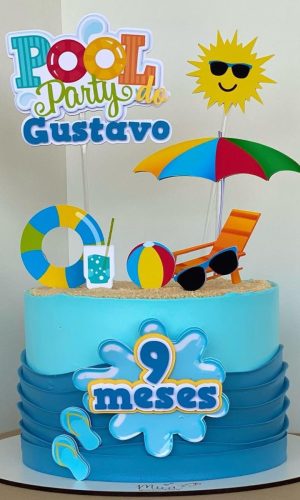 Arquivo de topo de bolo pool party