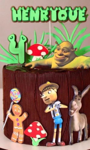 Arquivo de topo de bolo shrek