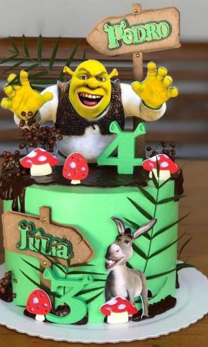 Arquivo de topo de bolo shrek