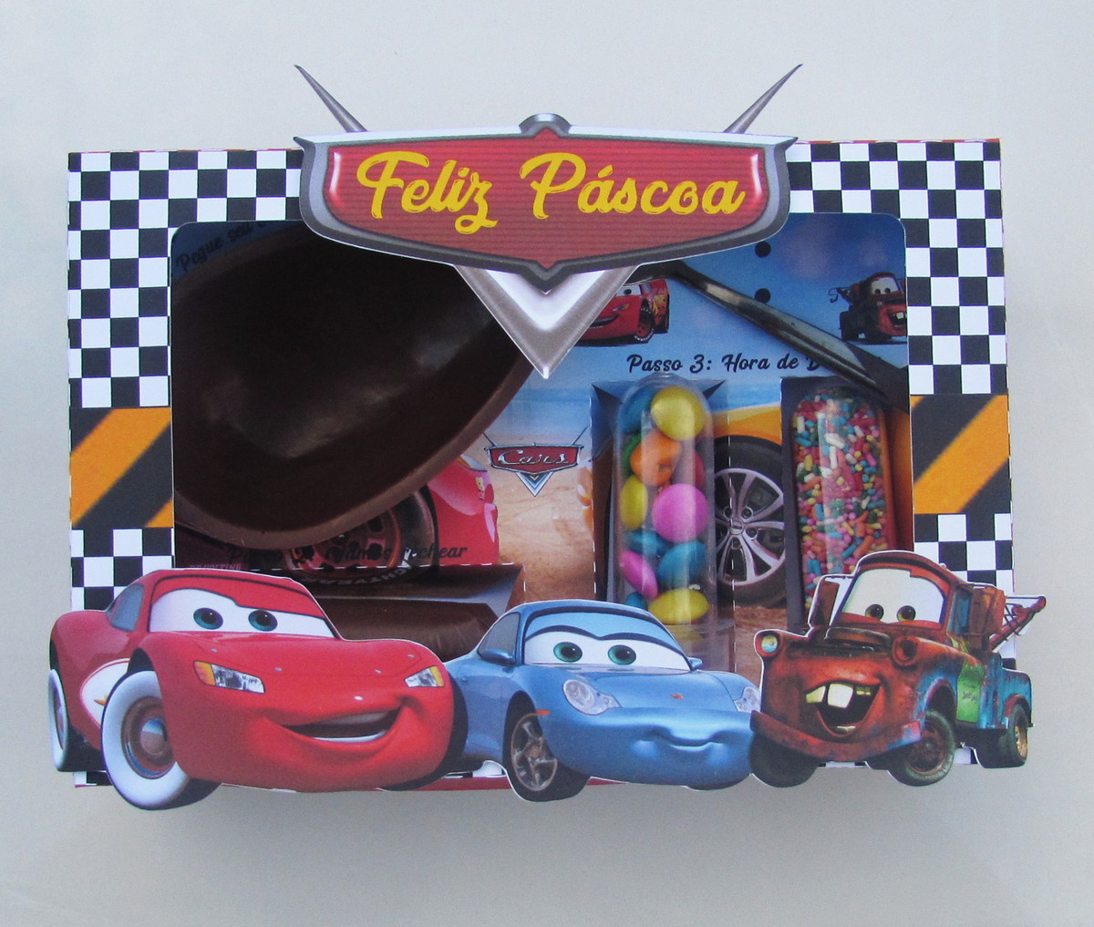 Arquivo Digital Mini Confeiteiro Páscoa Carros