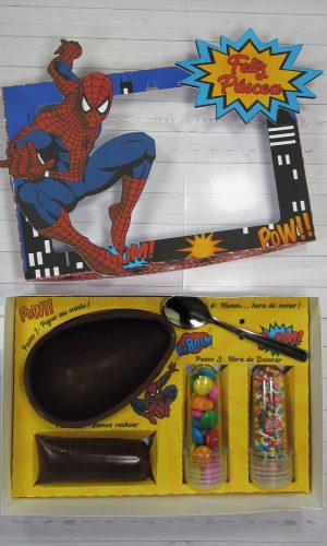 Arquivo Digital Mini Confeiteiro Páscoa Homem Aranha