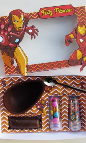 Arquivo Digital Mini Confeiteiro Páscoa Homem de Ferro