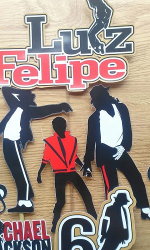 Topo de Bolo Michael Jackson