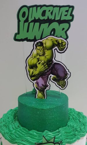 Arquivo Digital p/ Silhouette - Topo Bolo Hulk 2