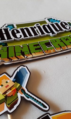 Arquivo digital p/ SILHOUETTE - TOPO MINECRAFT